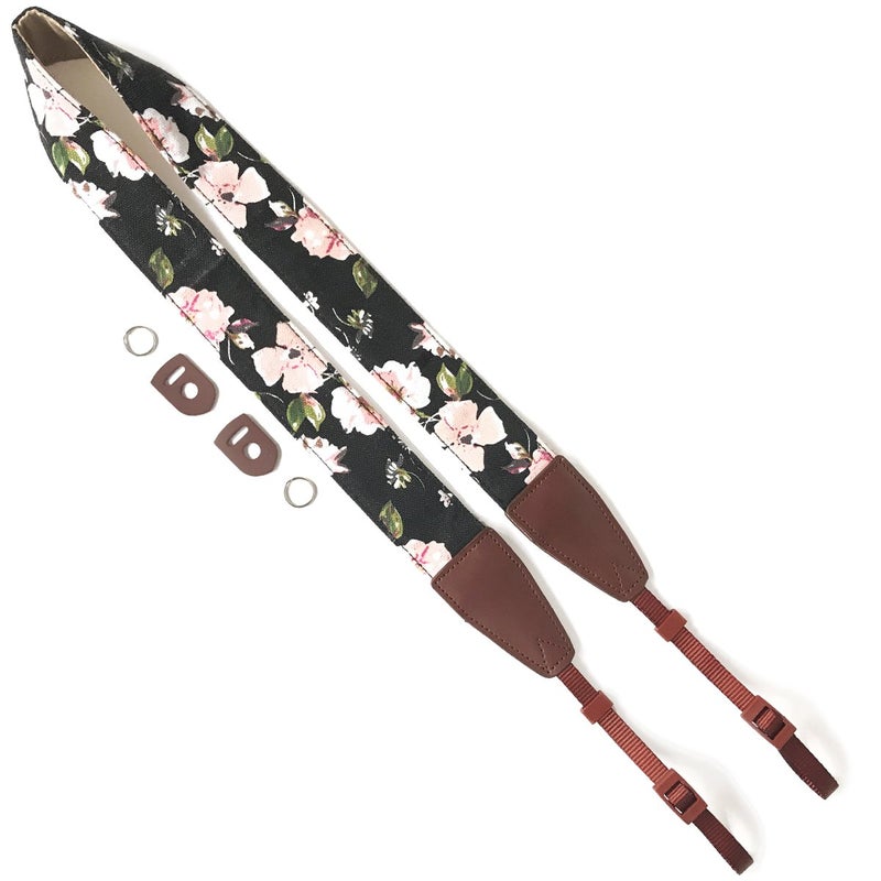 Alled Camera Strap Neck, Adjustable Vintage Floral Camera Straps Shoulder Belt for Women/Men,Camera Strap for Nikon/Canon/Sony/Olympus/Samsung/Pentax ETC DSLR/SLR - Image 2